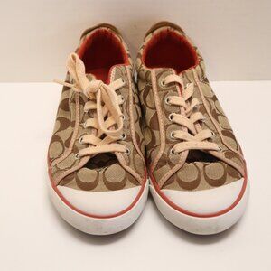 Coach Women's Athletic Shoes Size 81/2 Left Back of Heel Slight Flawed